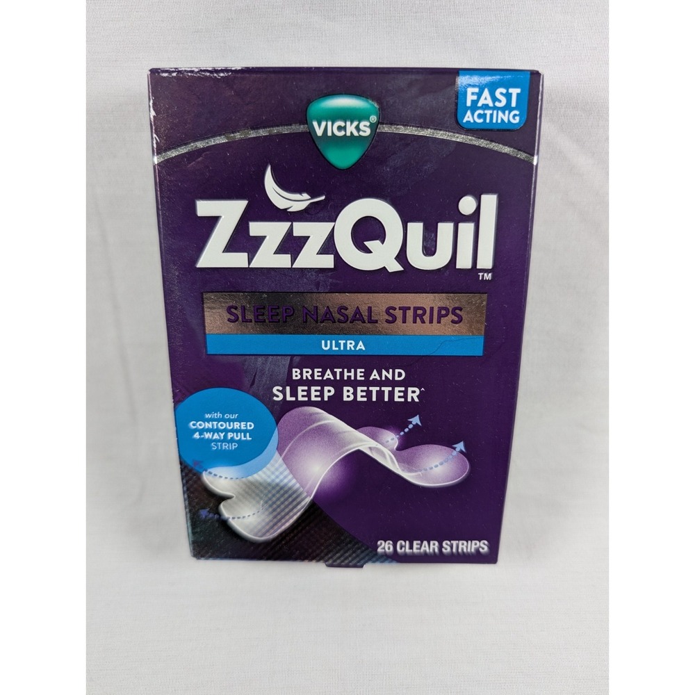 ZzzQuil Ultra Sleep Nasal Strips, 26 Count, Clear